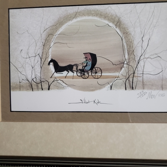 "Silent Ride" by P. Buckley Moss - Picture 2 of 11